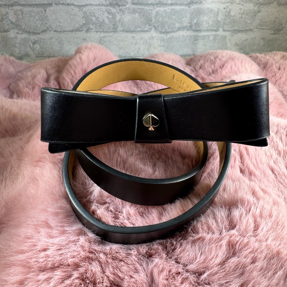 Kate Spade Black Bow Belt